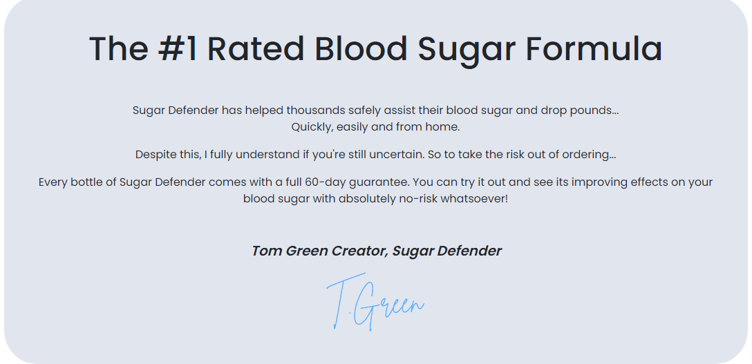 Sugar Defender